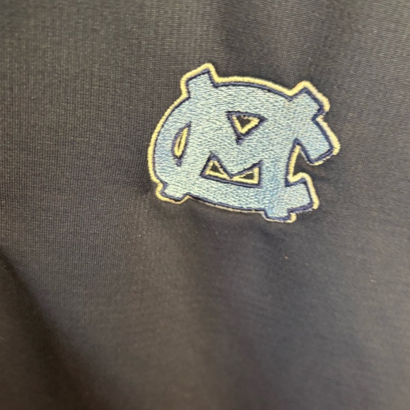 Nike UNC Tar Heels Women’s Polo Shirt Dri-FIT Navy Blue Size Small Cropped - Picture 3 of 5